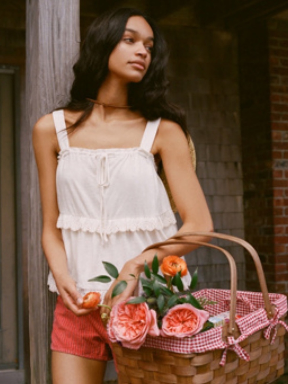Anthropologie Tiered Eyelet Tank NWT